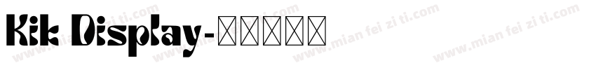 Kik Display字体转换